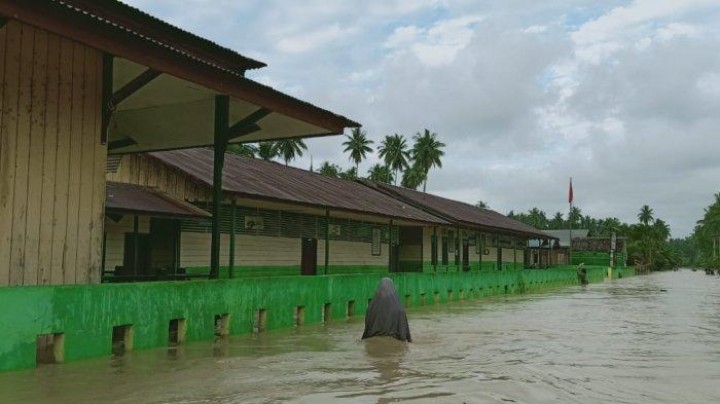 Banjir di Kecamatan Sandaran, Disdik Imbau Sekolah Diliburkan