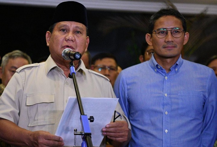 Meski Kecewa, Prabowo-Sandi Terima Putusan MK