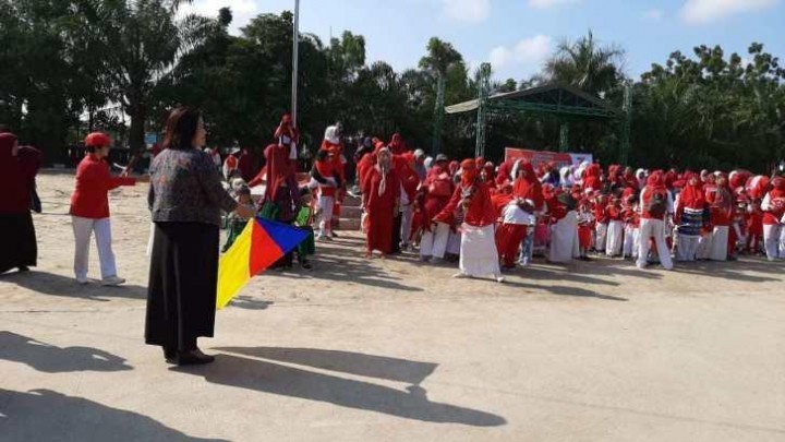 Sambut HUT RI, 500 Anak TK Gelar Kirab Merah Putih 