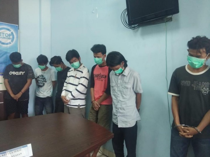 Pesta Sabu, Tujuh Pemuda Diamankan BNN Balikpapan