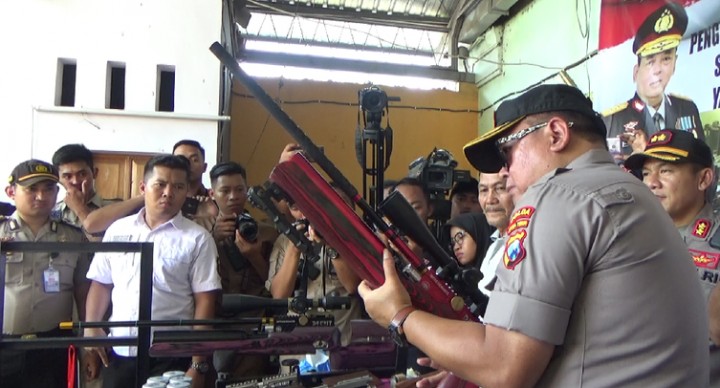 Polisi Gerebek Toko Senapan Angin, Produksinya Dijual ke Daerah Konflik
