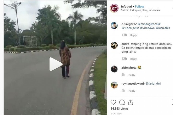 Viral, Pengendara Motor Kabur Tinggalkan Istri karena Takut Ditilang
