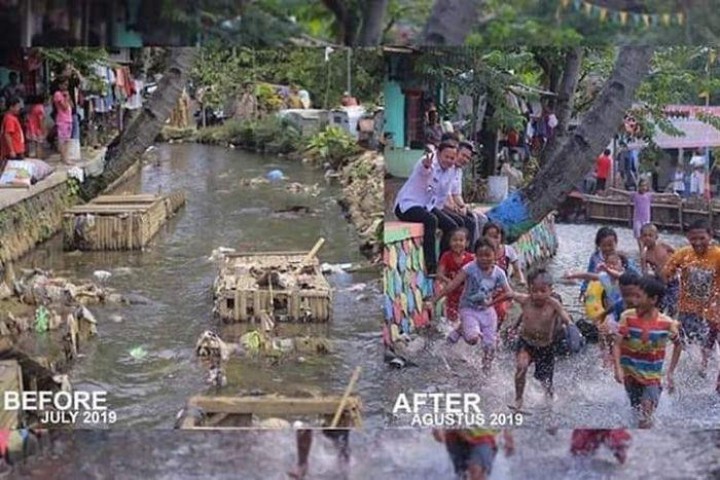 Dulu Jadi Tempat Buang Sampah, Kini Kali di Kota Bogor Ini Bisa Jadi Tempat Berenang. Lihat Perbandi