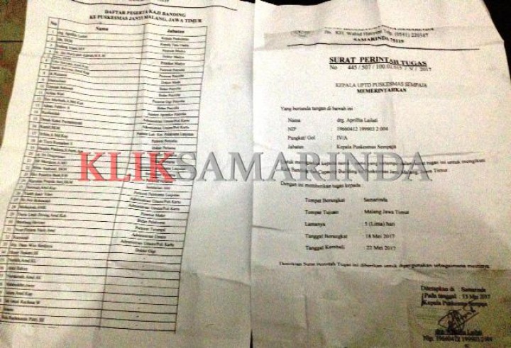 Perjalanan Dinas 43 Pegawai Puskesmas Sempaja Terindikasi Melanggar Aturan