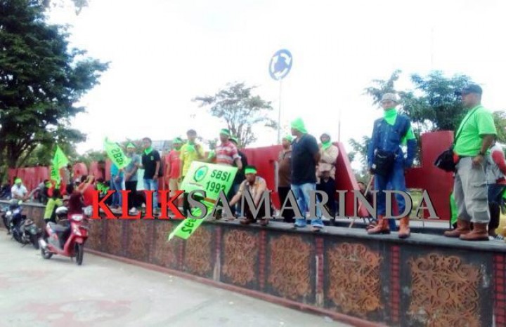 Ragam Aksi Buruh Peringati MayDay di Samarinda