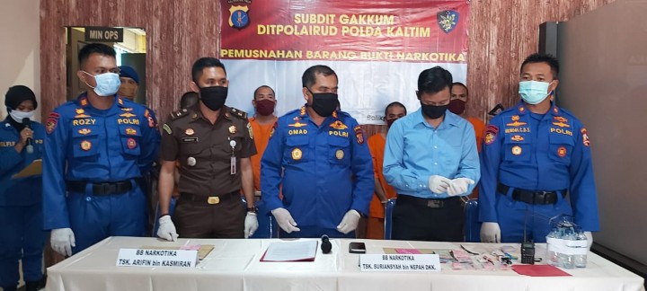 Dit Polairud Tangkap Pengedar Sabu di Samarinda