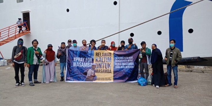 Donasi Rp 161 Juta dari Warga Bontang Diantar Langsung Relawan ke Masamba
