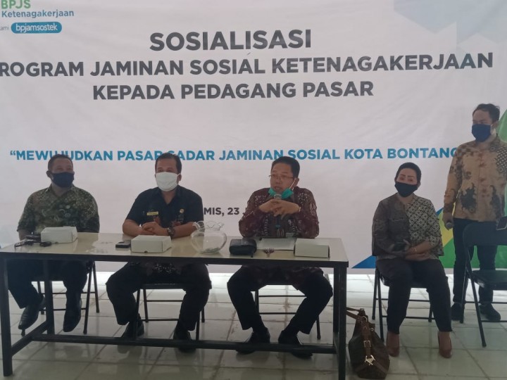 Edukasi Pedagang, BPJamsostek :  Berobat Sampai Sembuh Hanya Rp 16 Ribu per Bulan