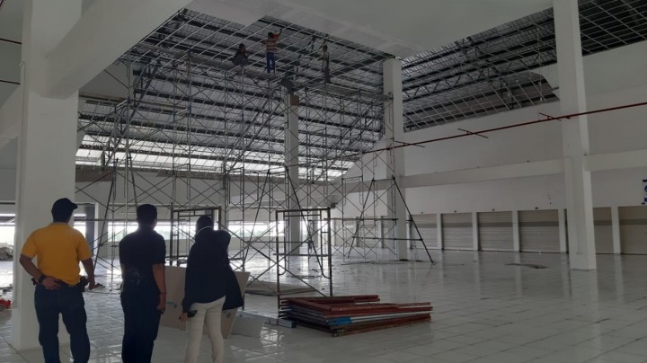 Langit-Langit Pasar Tamrin Ambruk Lagi