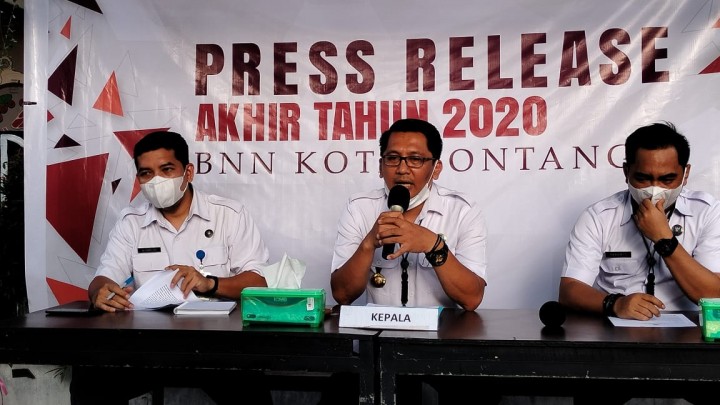 Sepanjang Tahun 2020 BNK Ungkap 12 Kasus Narkoba, 5 Tersangka Berstatus ASN