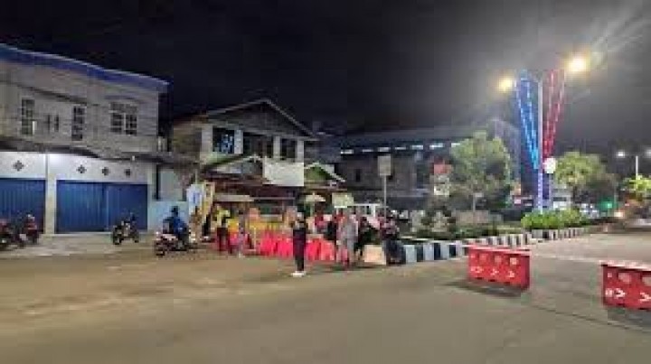 Siap-Siap Kaltim Silent, Petugas Tutup Jalan Utama di Bontang 24 Jam