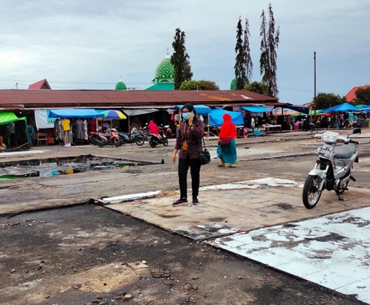 UPT Pasar Janji Besok Tenda Pedagang Korban Kebakaran Mulai Didirikan