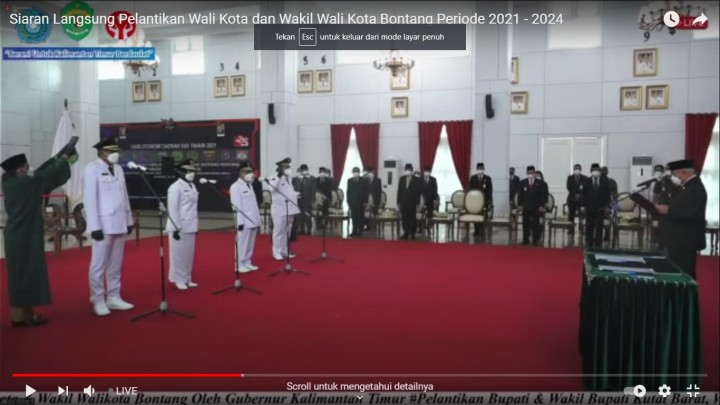 Gubernur Kaltim Lantik Basri-Najirah, Bontang Punya Walikota Baru