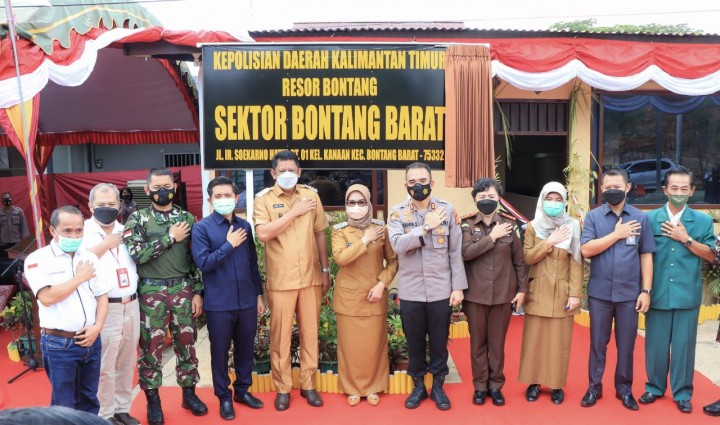 Polsek Bontang Barat Diresmikan, Bakal Awasi Truk Ilegal ke Bonles ?