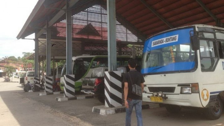 Selama Larangan Mudik, Bus di Terminal Bontang Tetap Angkut Penumpang