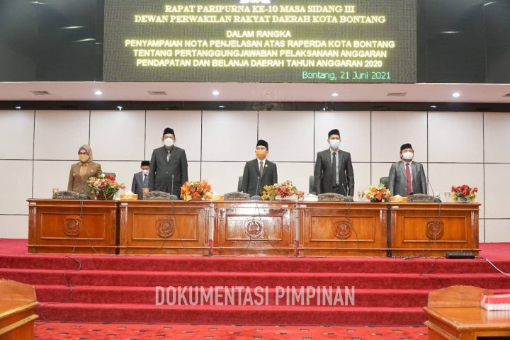 Walikota Sampaikan Laporan Pertanggungjawaban APBD TA 2020