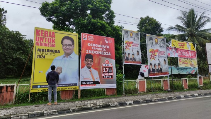Baliho Bakal Calon Presiden di Bontang Belum Kantongi Izin