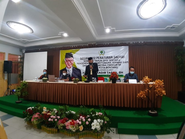 Abdul Kadir Tappa Sosialisasi Perda Pengendalian dan Pemotongan Hewan Ternak di Bontang