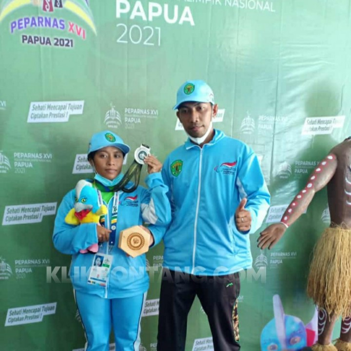Atlet Renang Tunanetra Asal Bontang Raih Medali Perak di Peparnas Papua