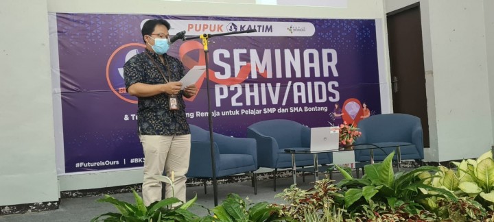 Peringati Bulan K3 Nasional 2022, PKT Gelar Seminar P2HIV/AIDS dan Tumbuh Kembang Remaja Bagi Pelajar Bontang