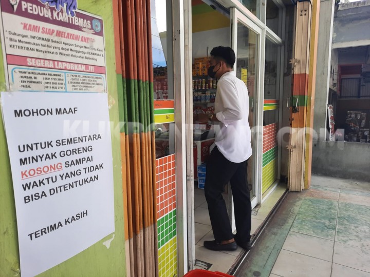 Pasca Penghapusan HET, Minyak Goreng di Toko Ritel Modern Bontang Masih Kosong