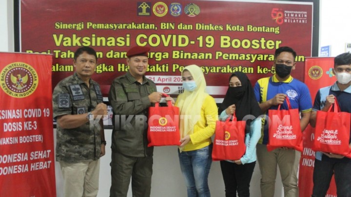 BINDA Kaltim Salurkan Vaksin Booster ke 462 Napi Lapas Bontang