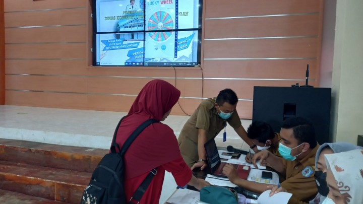 Lapak Pedagang Pasar Taman Citra Mas Loktuan Mulai Diundi, Dihuni Setelah Lebaran