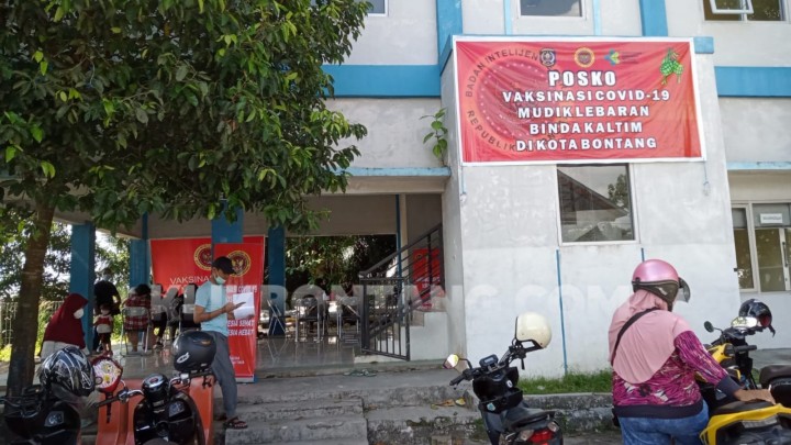 Binda Kaltim Buka Layanan Vaksinasi di Posko Mudik