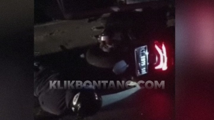 Tabrak Truk Parkir di Poros Bontang-Samarinda, Pemotor Terkapar Bersimbah Darah 