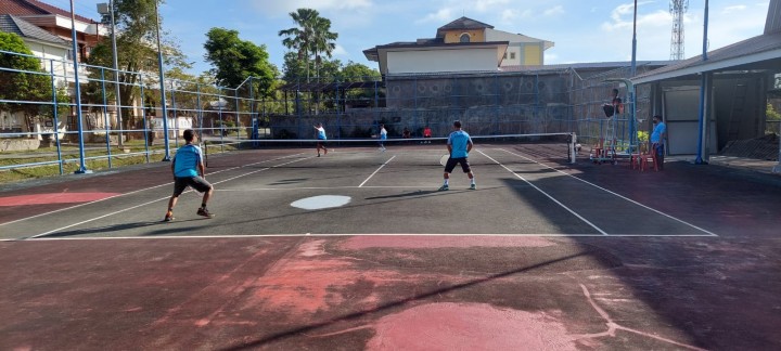 Perumda Tirta Taman Optimistis Raih Medali Emas di Final Tenis Perpamsi 2022