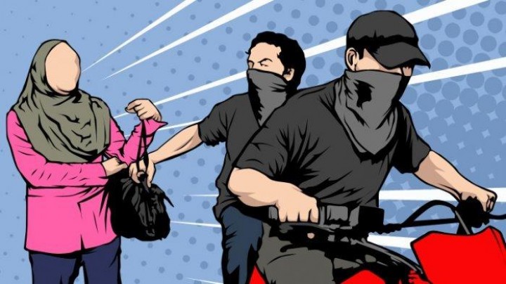Emak-Emak Lawan Penjambret di Samarinda, Pelaku Babak Belur