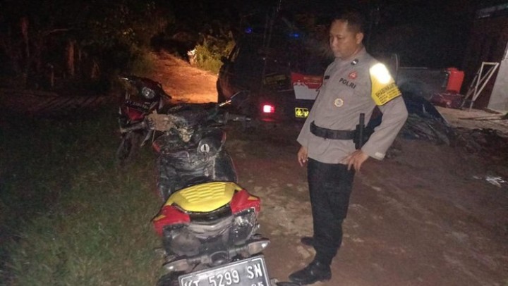 Kena Batunya, Pria di Teluk Pandan Dilalap Api Saat Bakar Motor Istri