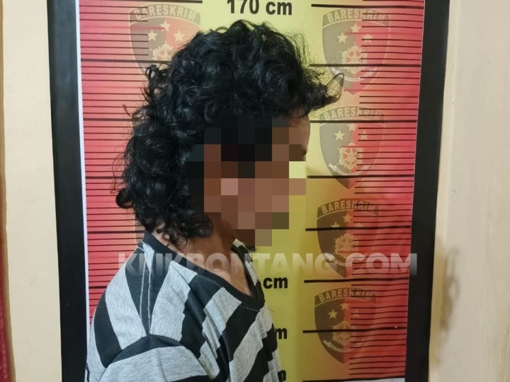 Abang Gondrong di Santan Ulu Aniaya Lalu Ancam Istri Pakai Badik, Berakhir di Jeruji Besi