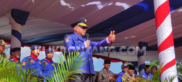 Sambutan di HUT Damkar Bontang, Isran Noor Jamin Tak Ada Pemberhentian Honorer