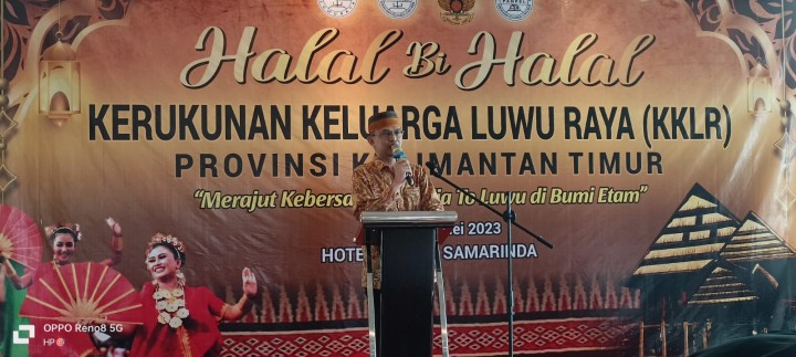 Gelar Halal Bihalal, Ketua KKLR Kaltim ajak Jaga Persatuan Wija To Luwu