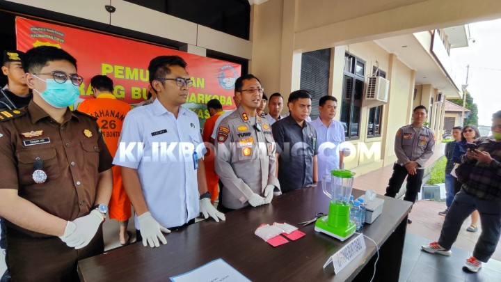140 Gram Sabu Senilai Ratusan Juta Diblender Polres Bontang, Barbuk dari 2 Kasus
