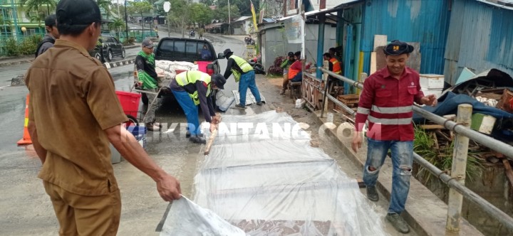 Sehari Setelah Disidak Dewan, Jalan Amblas di Tanjung Laut Langsung Mulus