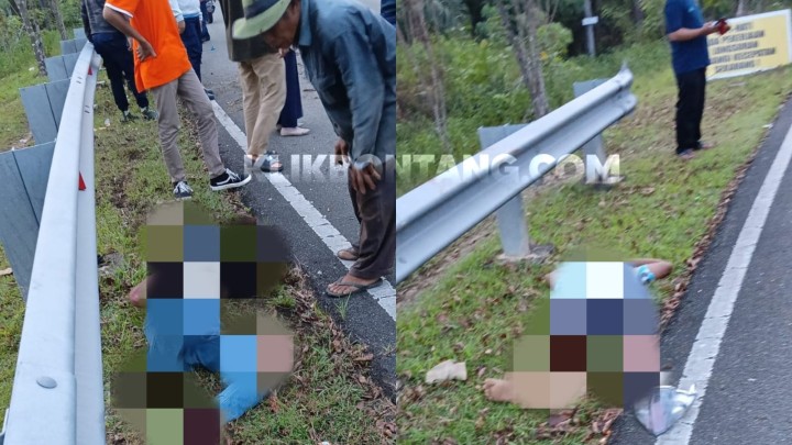 Tabrak Trotoar Lalu Terpental, Korban Lakalantas di Bonles Dilarikan ke RS