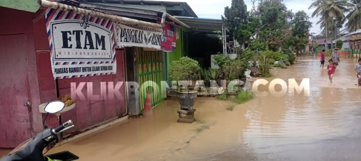 Hujan Semalaman, 5 RT di Guntung Kembali Diterjang Banjir