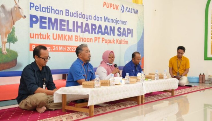 Tingkatkan Peluang Sektor Peternakan, Pupuk Kaltim Bekali UMKM Binaan Tata Kelola Budidaya dan Pemeliharaan Sapi