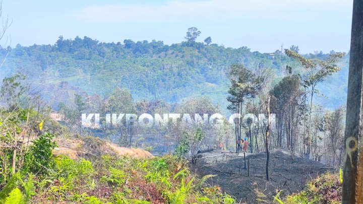 Karhutla di Kanaan; 10 Hektar Lahan Terbakar, Api Sulit Dipadamkan