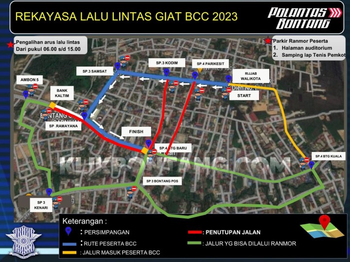 Bontang City Carnival Digelar Besok, Berikut 4 Jalan yang Ditutup dan Jalur Alternatif