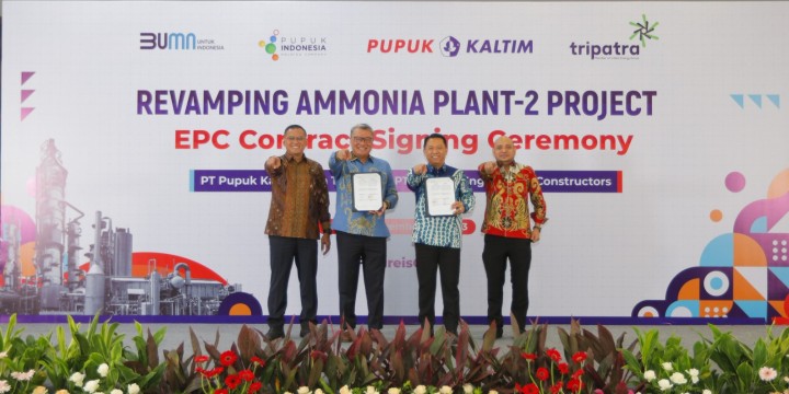 Konsisten Dukung Penekanan Emisi dari Aktivitas Produksi, Pupuk Kaltim Perbarui Pabrik Amonia