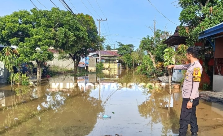 Banjir Belum Surut, Rendam 6 RT di Kelurahan Guntung