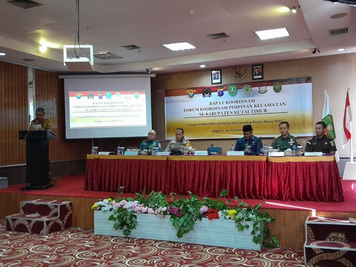 Jelang Pemilu Serentak 2024 Kesbangpol Kutim Gelar Forkocam