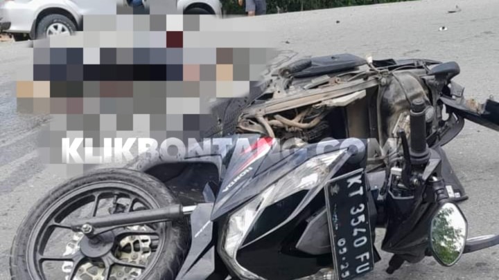 Lakalantas di Poros Bontang-Samarinda, Pengendara Motor Tewas