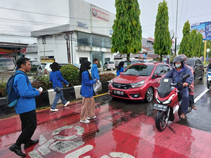 Mahasiswa Bontang Gelar Aksi Dukung Pemilu Damai 2024, Ikut Perangi Hoax