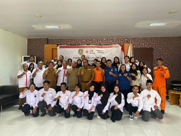 Wakil Bupati Kutim Buka Pendidikan Relawan PMI, Diberi Pelatihan Pertolongan Pertama hingga Tanggap Bencana