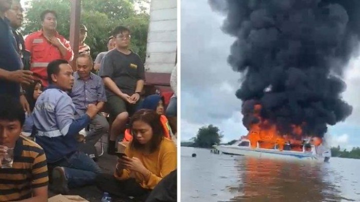 Cerita Detik-Detik Terbakarnya Speedboat yang Ditumpangi Rombongan Wakil Bupati Kubar