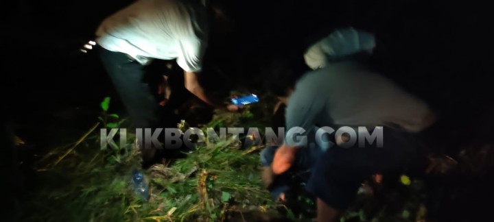 Laka Tunggal di Malam Tahun Baru, Pemotor Tewas di Guntung